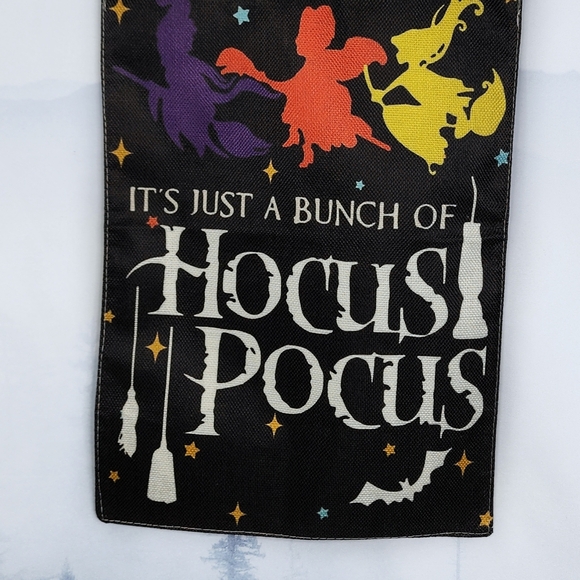 Hocus Pocus Themed Halloween Spooky Garden Flag NWOT - Picture 2 of 12